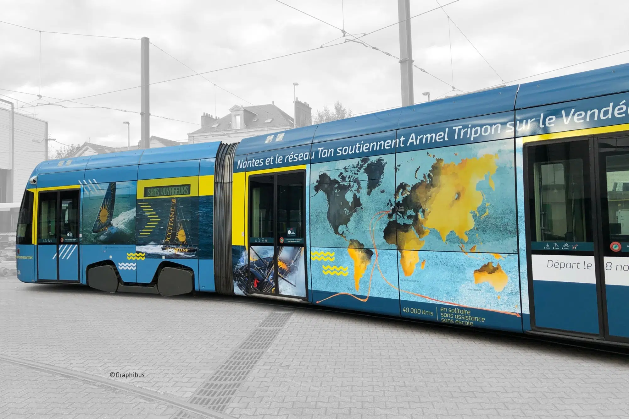 flocage tramway - SEMITAN-Vendee-Globe