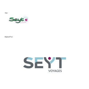 Création logo SEYT - avant et après par Graphibus