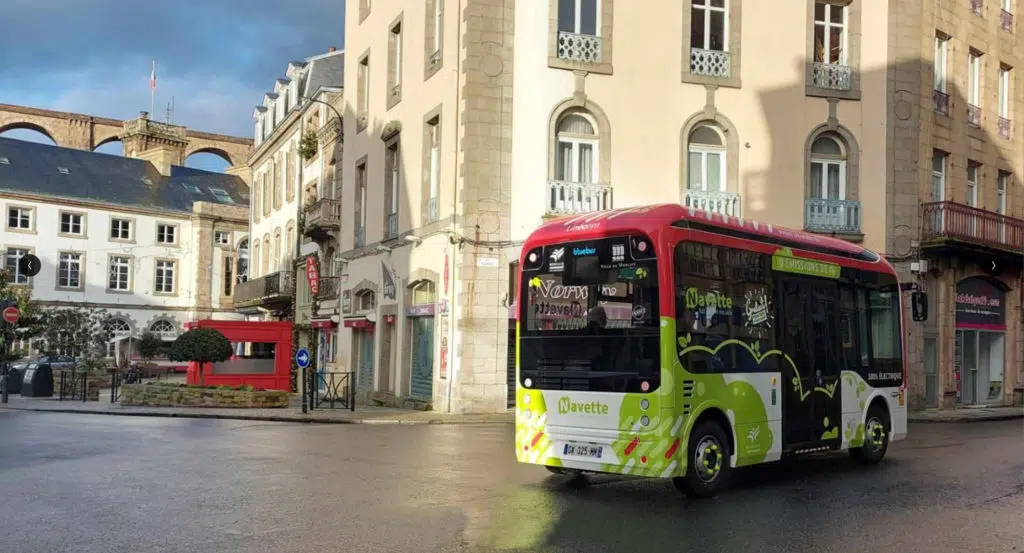 flocage bus - navette - Morlaix Communauté