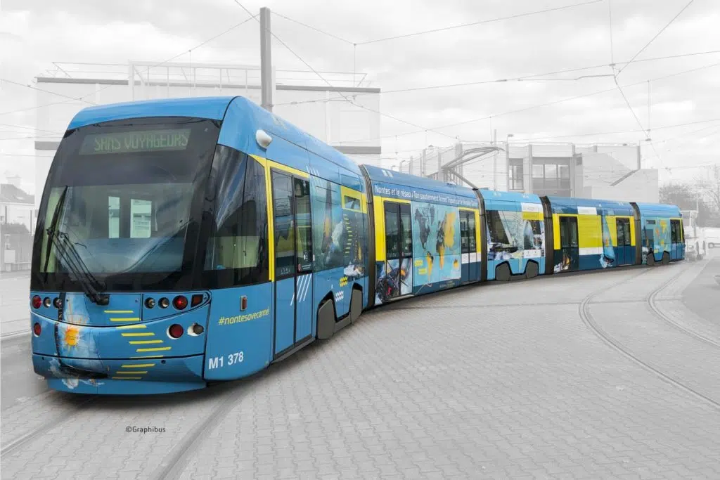 habillage tramway - SEMITAN-Vendee-Globe