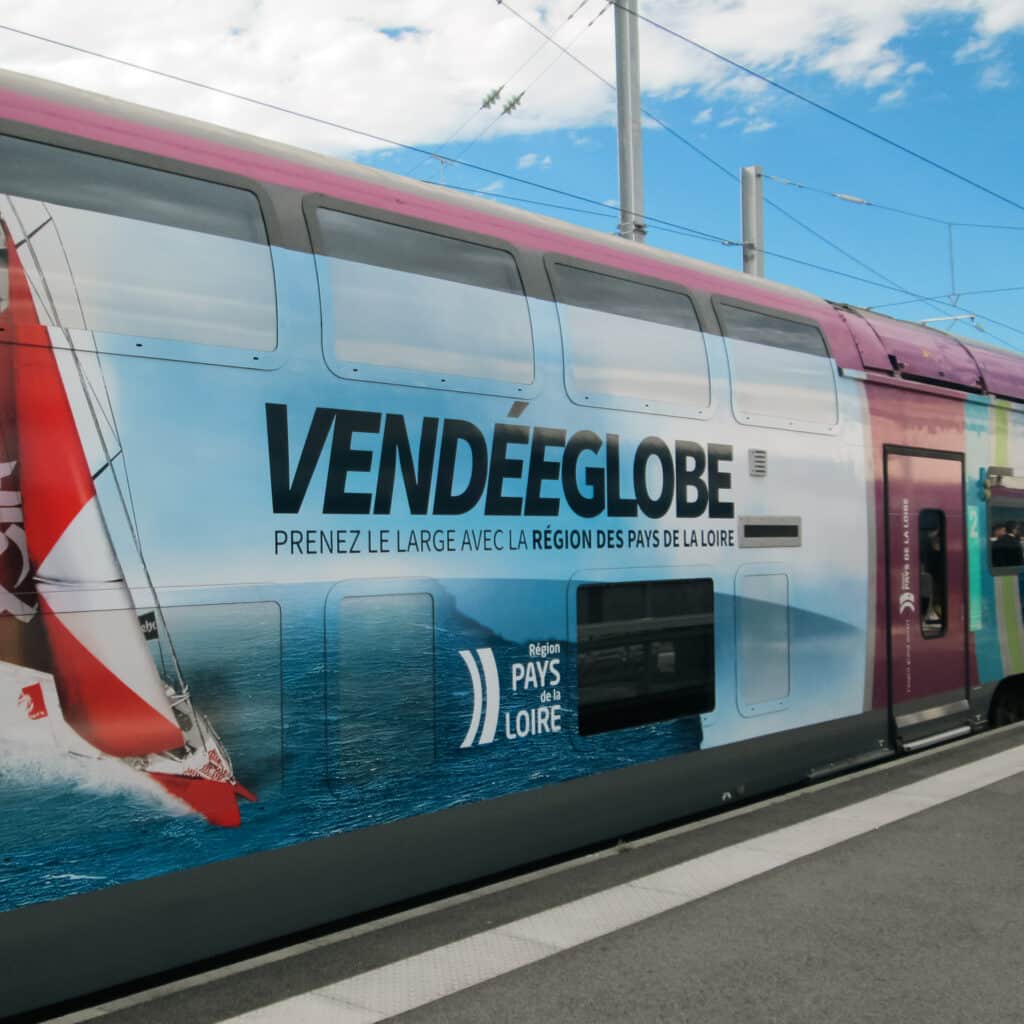 Covering de train pour le Vendée Globe