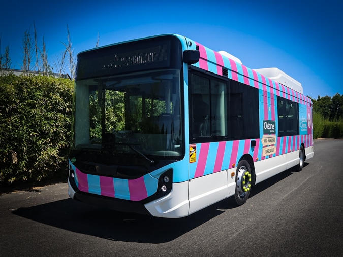 Flocage d'un autobus Oléane