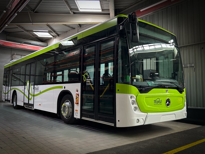 Habillage d'autobus pour le réseau Naolib pour la ville de Nantes
