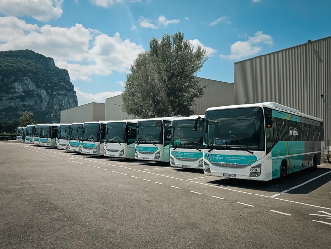 Covering de flotte d'autobus