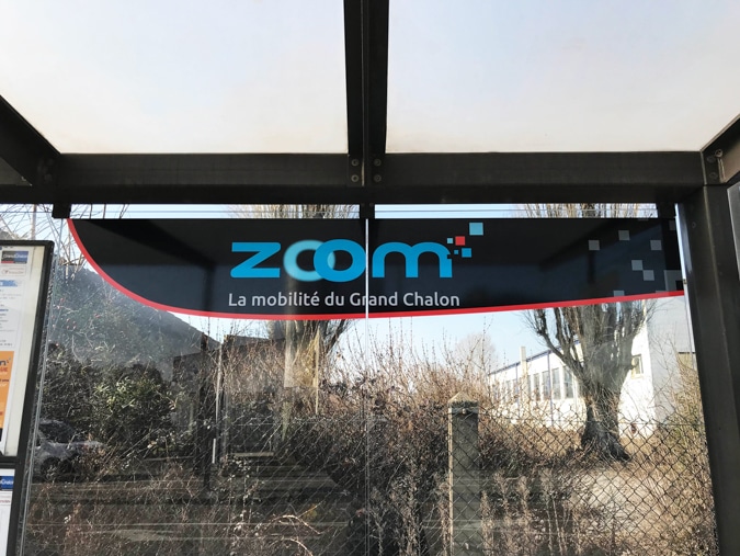 Exemple de signalétique réseau de transport public