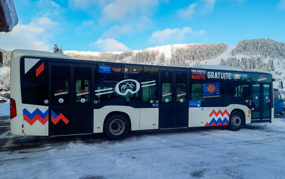 Covering d’autobus navette en conditions hivernales