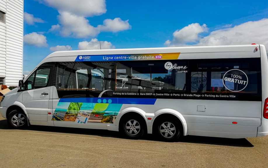 Habillage de bus urbain