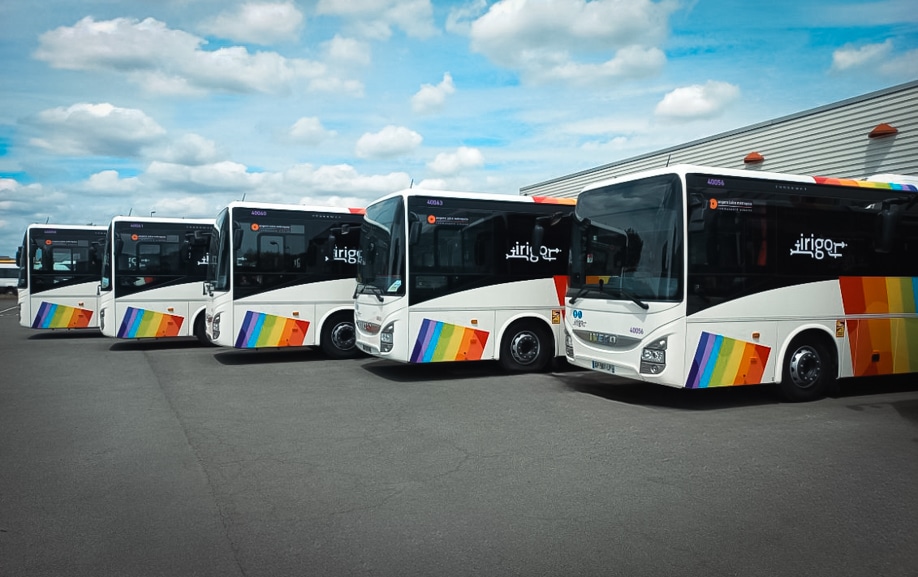 Autobus urbain IRIGO avec covering