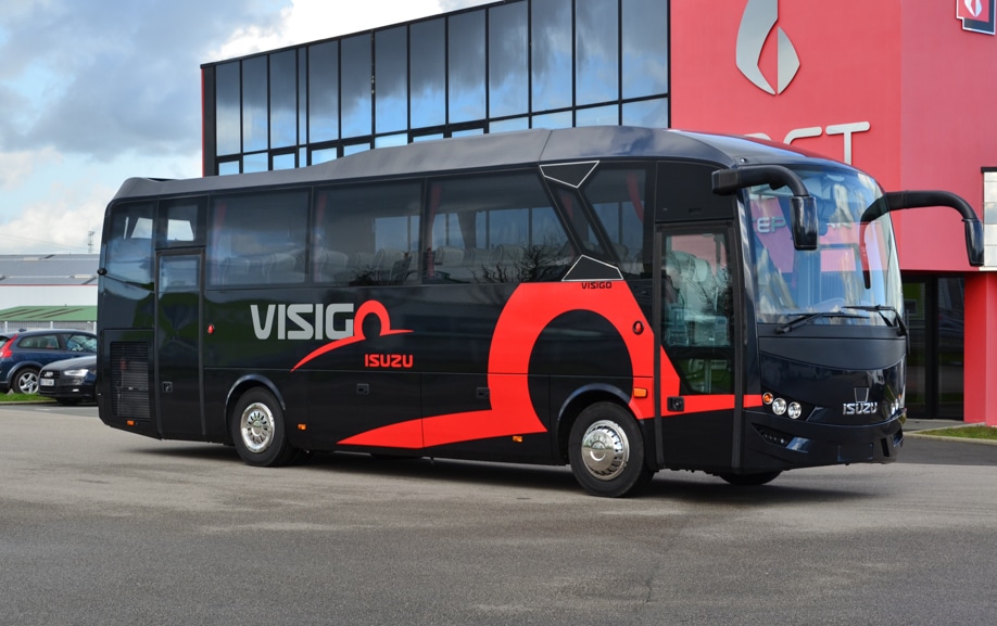 Pose de covering VISIGO sur autocar