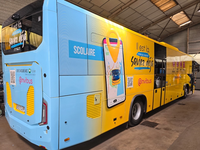 Covering d'un bus Envibus pour un événement