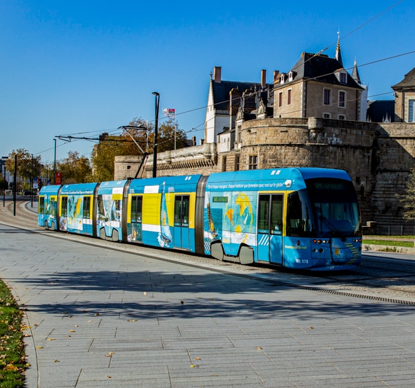 Covering événementiel d'un tramway nantais pour le Vendée Globe