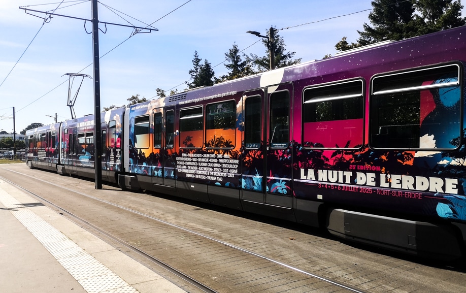 Convering intégral d'un tramway événementiel