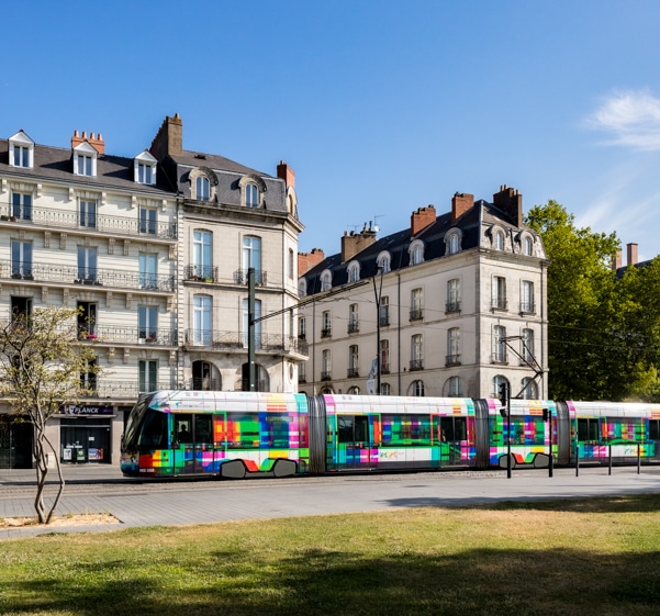 Covering de tram pour le réseau nantais