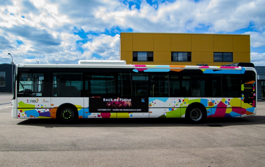 Habillage d’autobus de transport urbain