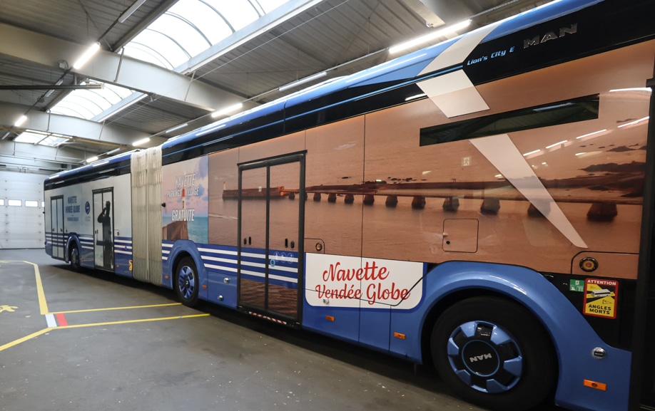 Habillage de navette urbaine aux Sables-d’Olonne