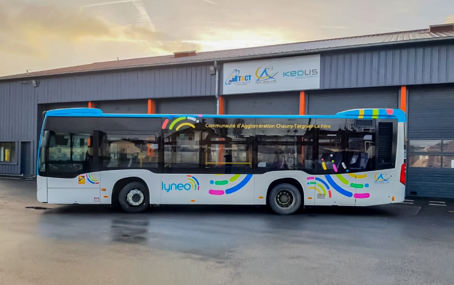 Personnalisation de covering autobus Lynéo