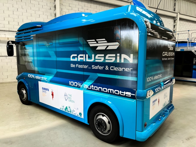 Personnalisation d'une navette autobus du constructeur Gaussin