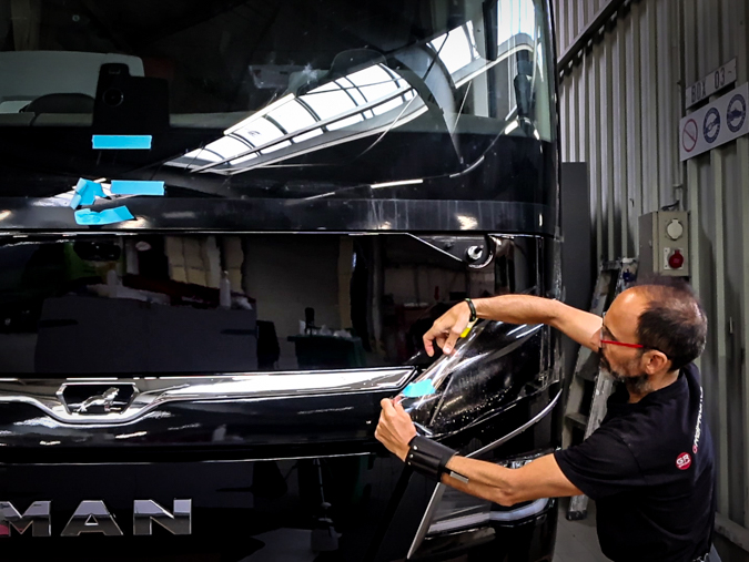 Film de protection posé par Graphibus