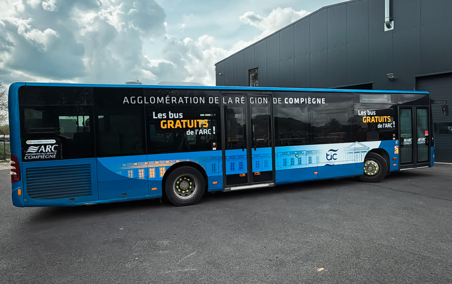 Bus Citaro avec livrée TIC à Compiègne