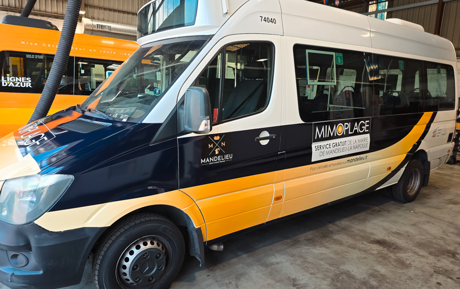 Habillage de minibus pour PalmBus